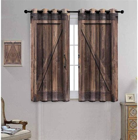 If youre looking for a barn door straight out of Magnolia Home, this pick channels that modern farmhouse chic style perfectly. . Barn door curtains